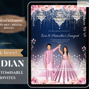 convite sangeet indiano e convites de casamento digitais, convite de noivado indiano, convite sangeet em cartões de casamento hindus, convite para cerimônia de anel