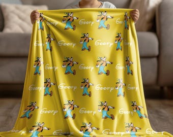Disney Goofy Blanket, Cute Baby Disney Blanket, Soft Cartoon Throw for Kids, Goofy Character Bedding, Cozy Disney Style Gift Blanket