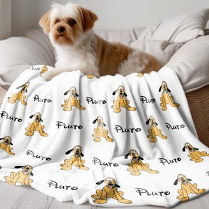 Disney Pluto Blanket,Cute Baby Disney Blanket,Pluto Lover Gift,Cozy Cartoon Dog Throw,Kids Disney Room Decor,Soft Pluto Baby Blanket