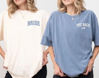 Comfort Colors® Bride and Bridesmaid Shirts, The Bach Club Matching Party Shirts, Bachelorette Weekend Outfit, Bridal Party Group Shirts