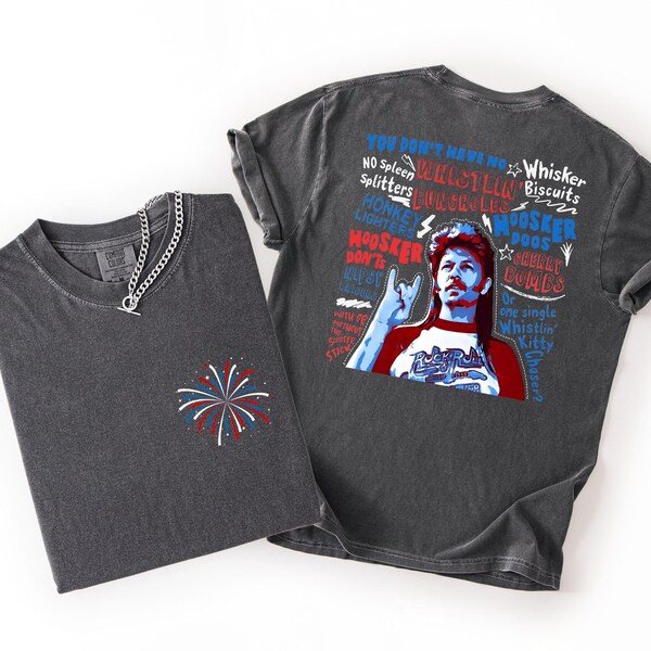 Comfort Colors® Joe Dirt Merica Shirt, 4th of July Funny Tee, Patriotic Fireworks Shirt, Independence Day Party USA Shirt