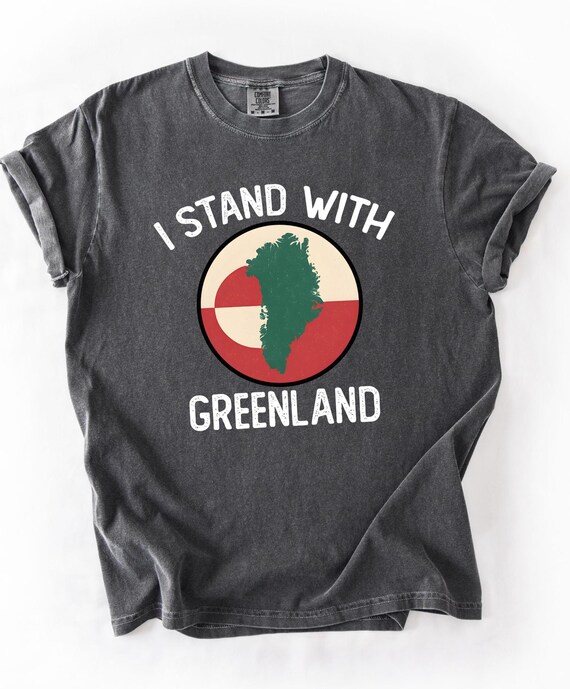 Comfort Colors® I Stand With Greenland Supporter Tshirt, Support Greenland T Shirt, Greenland Shirt, Stand With Greenland Shirt