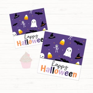 Halloween Printable Cookie Tag- Happy Halloween- Cute Halloween - Halloween - Printable Cookie Tag - Instant Download - 2&#39; & 2.5&#39; Tags