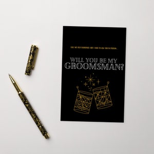 Old Fashioned Groomsman Proposal