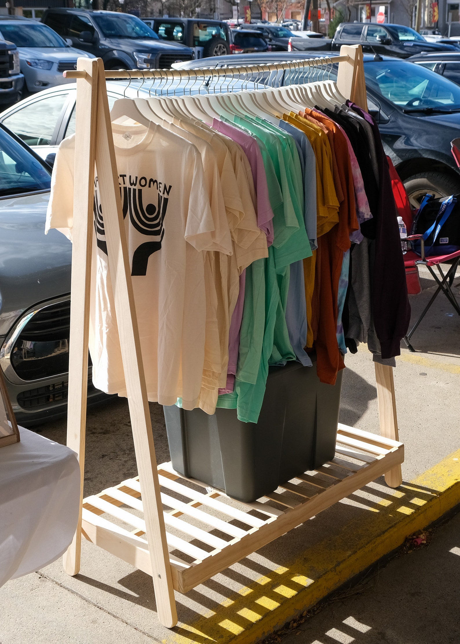 Portable Wooden Display Rack for Your Market Day Stall or Home
