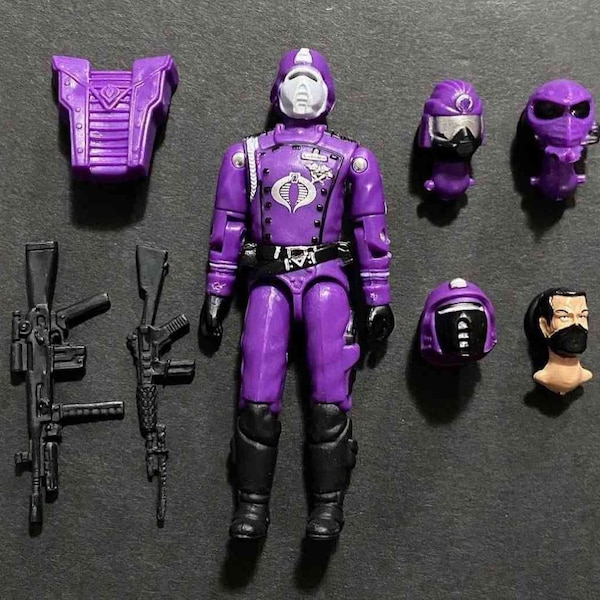 GI Joe Black Major Vintage Style Purple Kush Crimson Guard