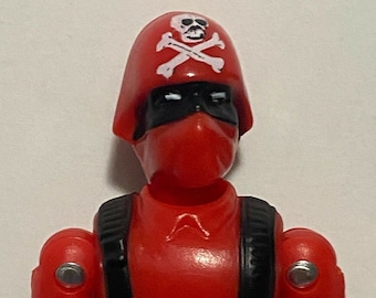 GI Joe Black Major Vintage Style Action Force Red Shadow Trooper