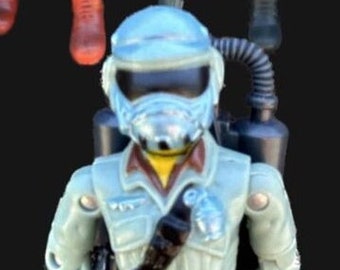 GI Joe Black Major Vintage Style Marine Intelligence Ops Steel Brigade
