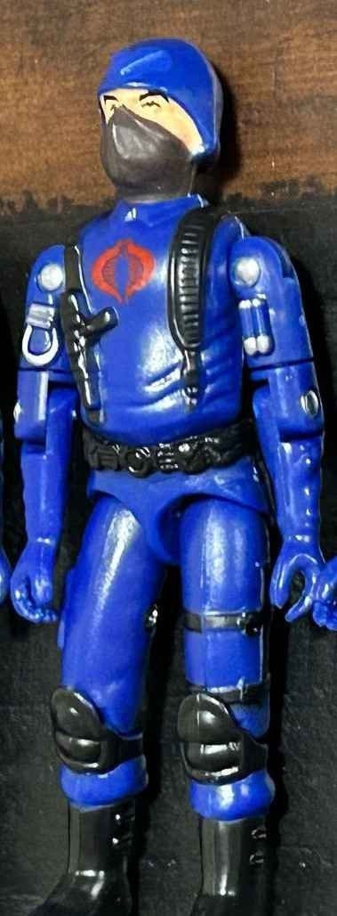 GI Joe Black Major Vintage Style Cobra Officer Trooper