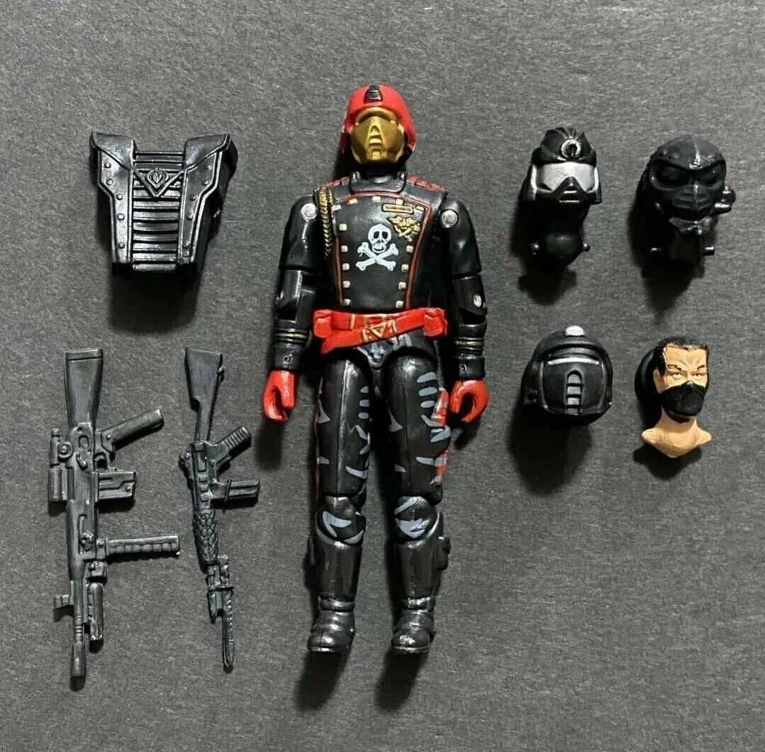 GI Joe Black Major Vintage Style Red Vulture Crimson Guard Etsy