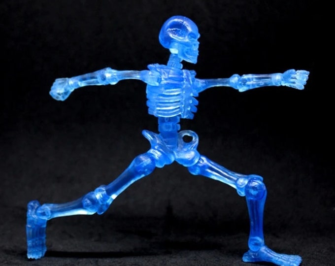 Glyos Double G Toys Skeleton Warriors Lightstar Crystal Blue Titan Skeleton