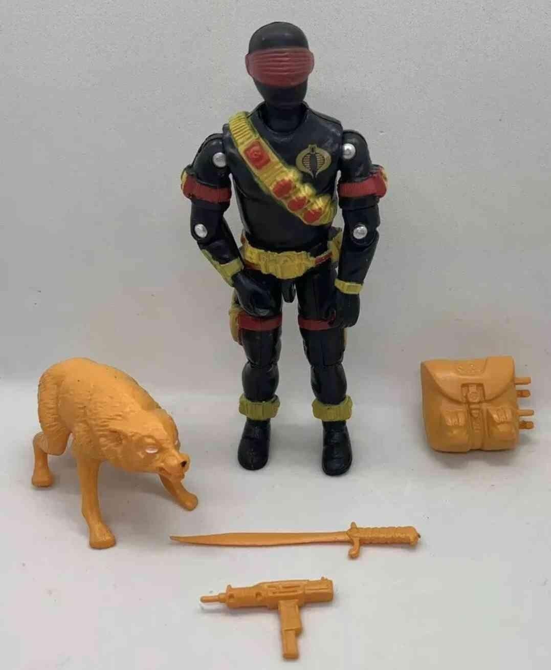 GI Joe Black Major Vintage Style Iron Invasor Snake Eyes