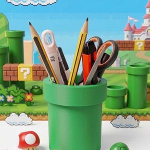 Super Mario inspired 3D printed Pencil Pot
