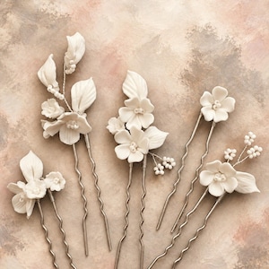 Wedding Hair pins Bridal Hair Accessories Wedding flower Hair Accessories Bridal Hair pins Bridal Hair Jewelry Bridesmaid Hair Pins