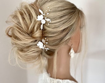 Alfileres de pelo de boda Accesorios para el cabello de novia Accesorios para el cabello de boda Alfileres de pelo de novia Joyería de pelo de novia Alfileres de pelo de dama de honor Boda