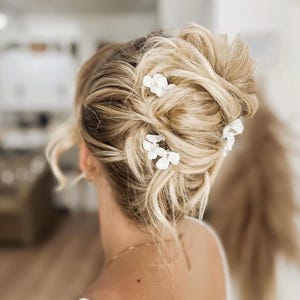 Wedding Hair Pins Pearl Florets Pins Bridal Hair Accessories Bridal Hair Pins Bridal Hair Jewelry Bridesmaid Hair Pins Pearls Pins