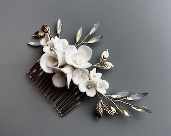 Something Blue Hairpiece for Wedding ! Opal Moonstone Bridal Hair Comb, Wedding Hair Accessory