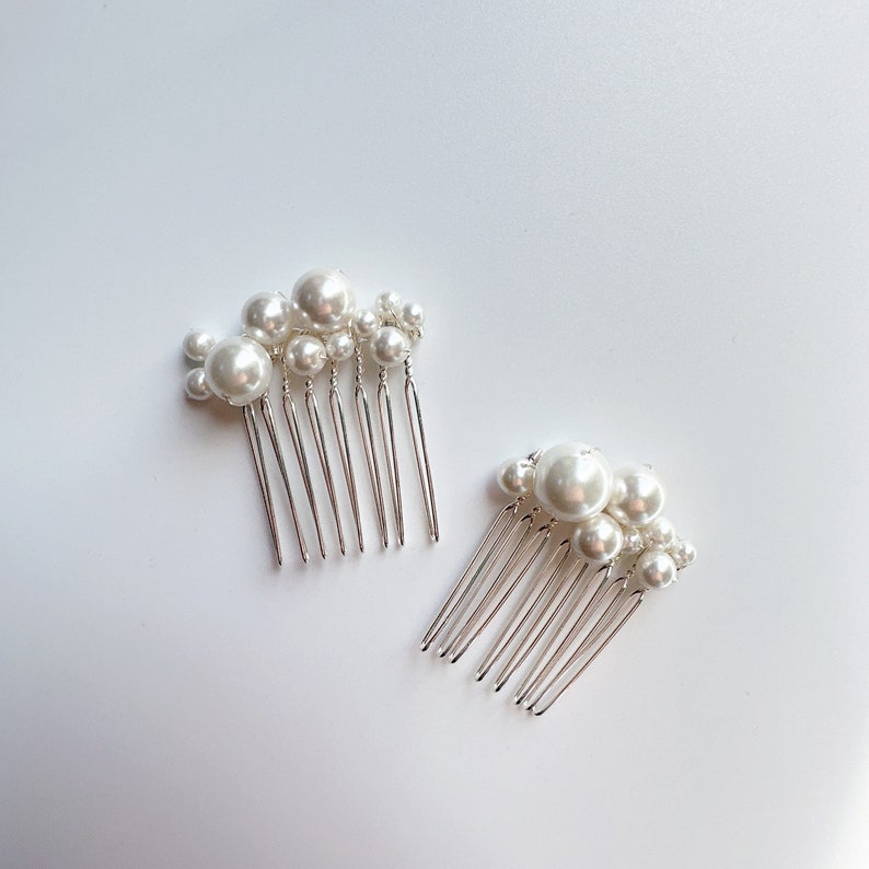 Pearl Bridal Hair Jewelry, Pearl Hair Pins for Wedding, Bridal Hair Comb, Pearl Hair Comb for Wedding