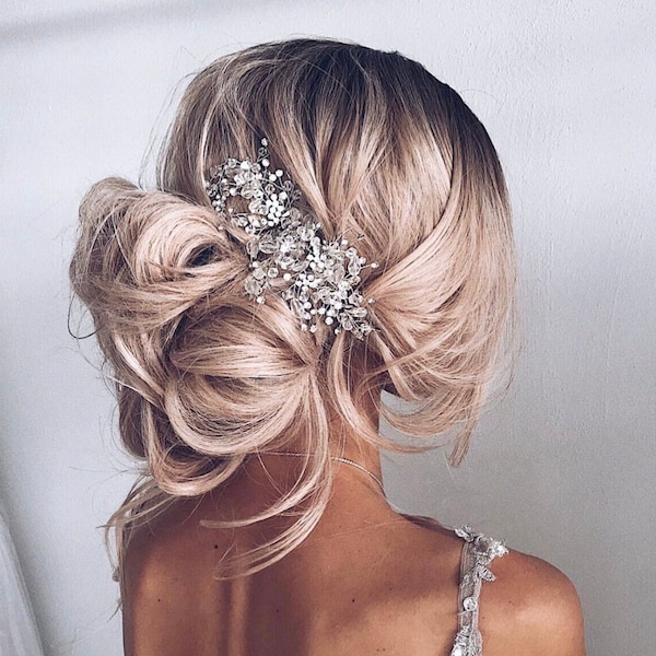 Crystal Hair Vine for Wedding, Wedding Hair Accessories, Bridal Hairpiece Wedding Headband Crystal Hairpiece Rhinestone Headpiece