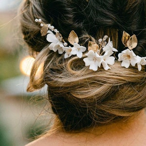Horquillas para el pelo Accesorio para el pelo de boda Tocado de novia Tocado de novia Horquillas para el pelo de boda Horquillas de perlas Horquillas para el pelo de dama de honor Tocado bohemio