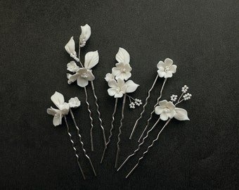 Forcine per capelli da sposa Accessori per capelli da sposa Accessori per capelli con fiori da sposa Forcine per capelli da sposa Gioielli per capelli da sposa Forcine per capelli da damigella d'onore