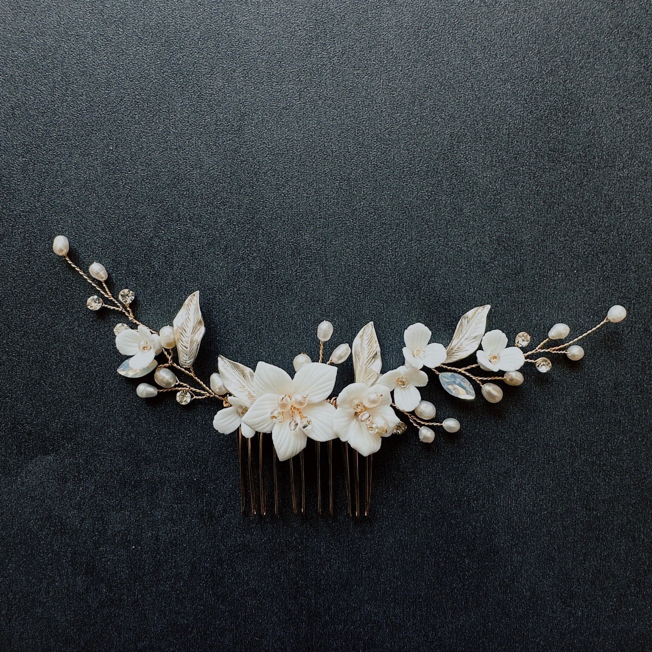 Wedding Hair Accessory With Pearls Pearl Bridal Hair Vine Etsy