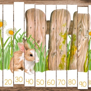 Spring Skip Counting Puzzles (Printable Watercolor Math Activity)