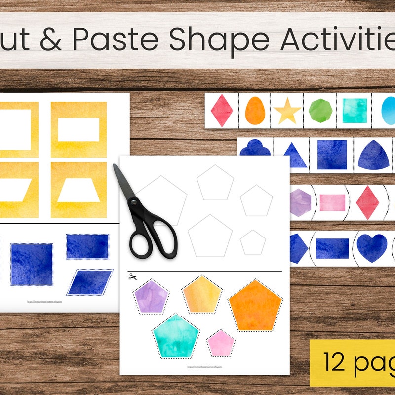 Glue Worksheet Worksheet - Etsy