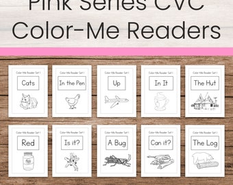 Pink Series Color-Me Readers (Montessori Decodable Reading Books)