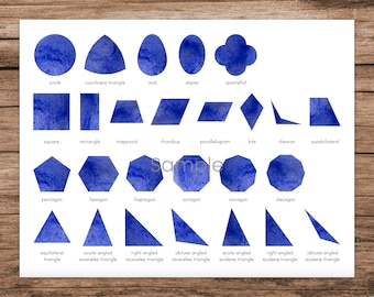 Montessori Geometric Cabinet Control Chart