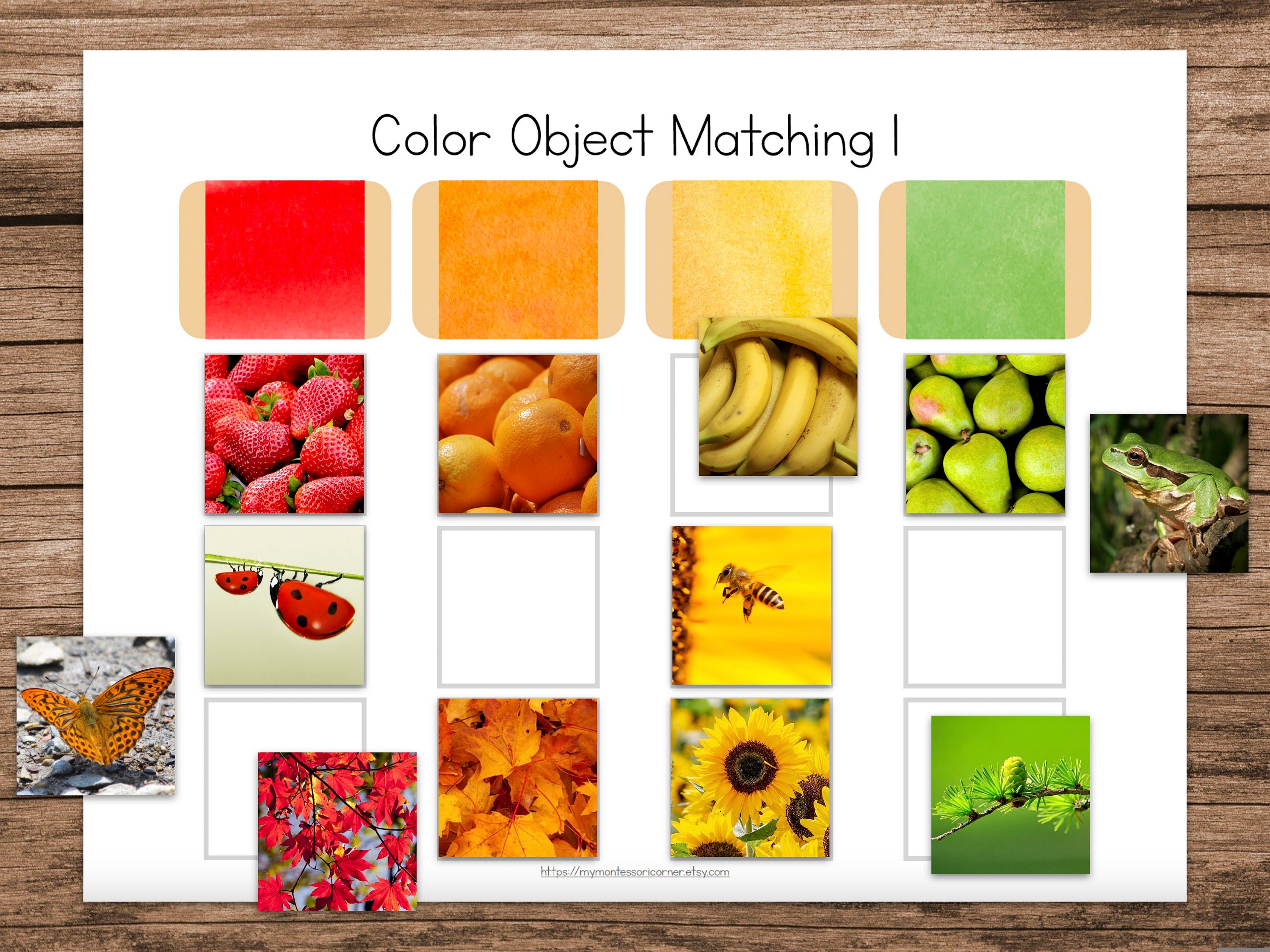 Montessori Shapes and Colors Busy Binder Activities (preschool Matching ...