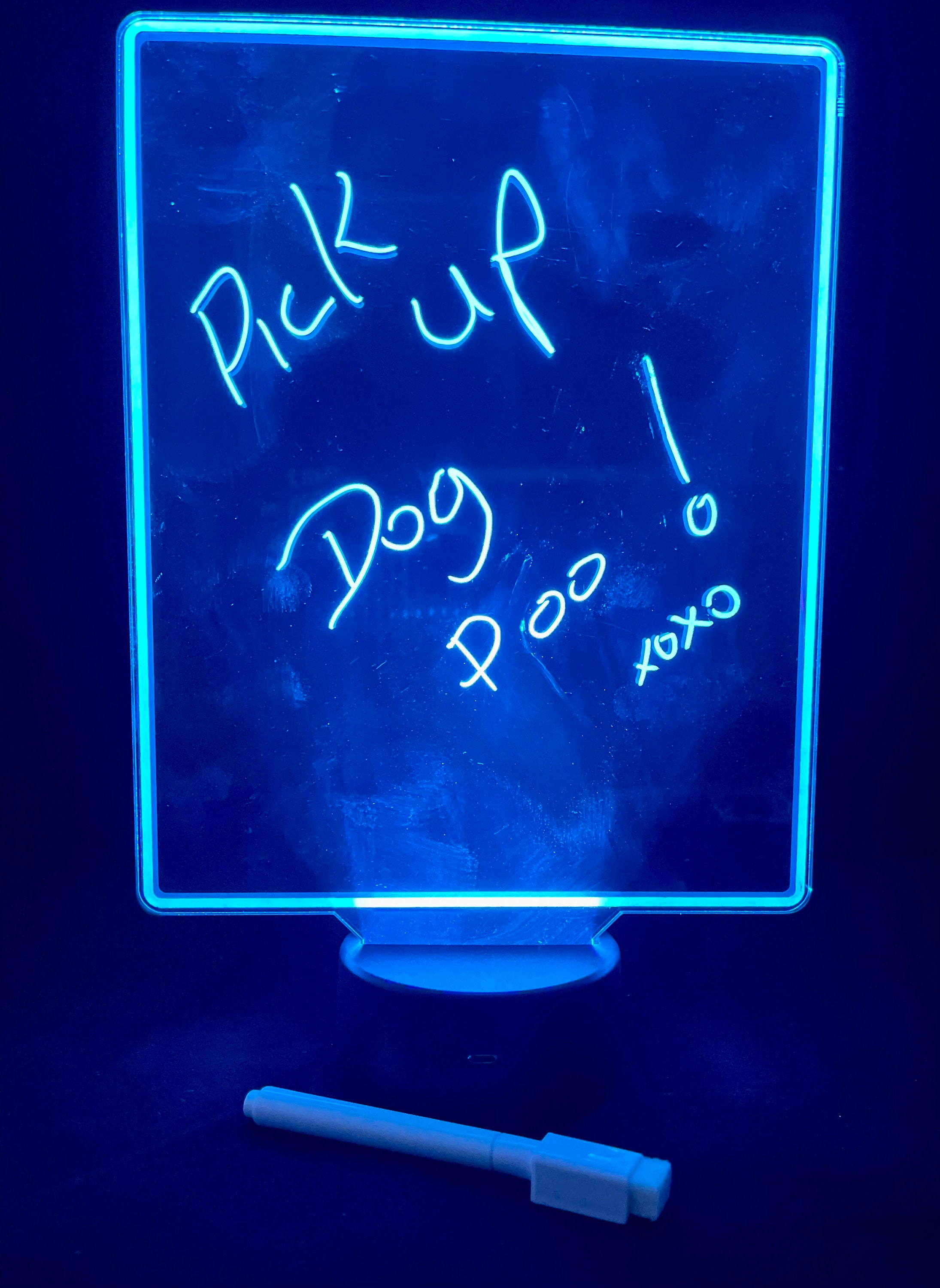Comic Book Style LED Dry Erase Board
