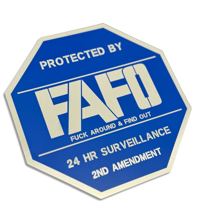 Custom FA/FO Sign - Etsy