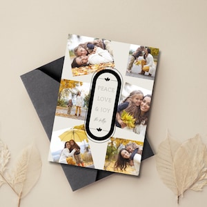 Tarjeta navideña, tarjeta navideña con foto, tarjeta navideña con foto familiar, vacaciones, tarjeta navideña sencilla, tarjeta navideña con foto