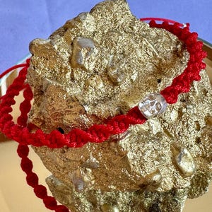 Red String Protection bracelet with a Skull Accent and Sterling Silver components!!!
