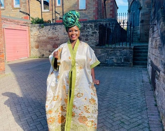 Gorgeous 3 piece Dress, African Brocade Dress, Three piece rich auntie dress, African wedding Guest Dress, Birthday dress, Odowgu wife 2024
