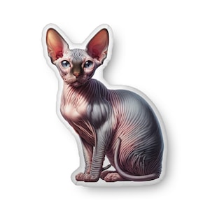 Sphynx Cat Plush Pillow: Unique Home Decor