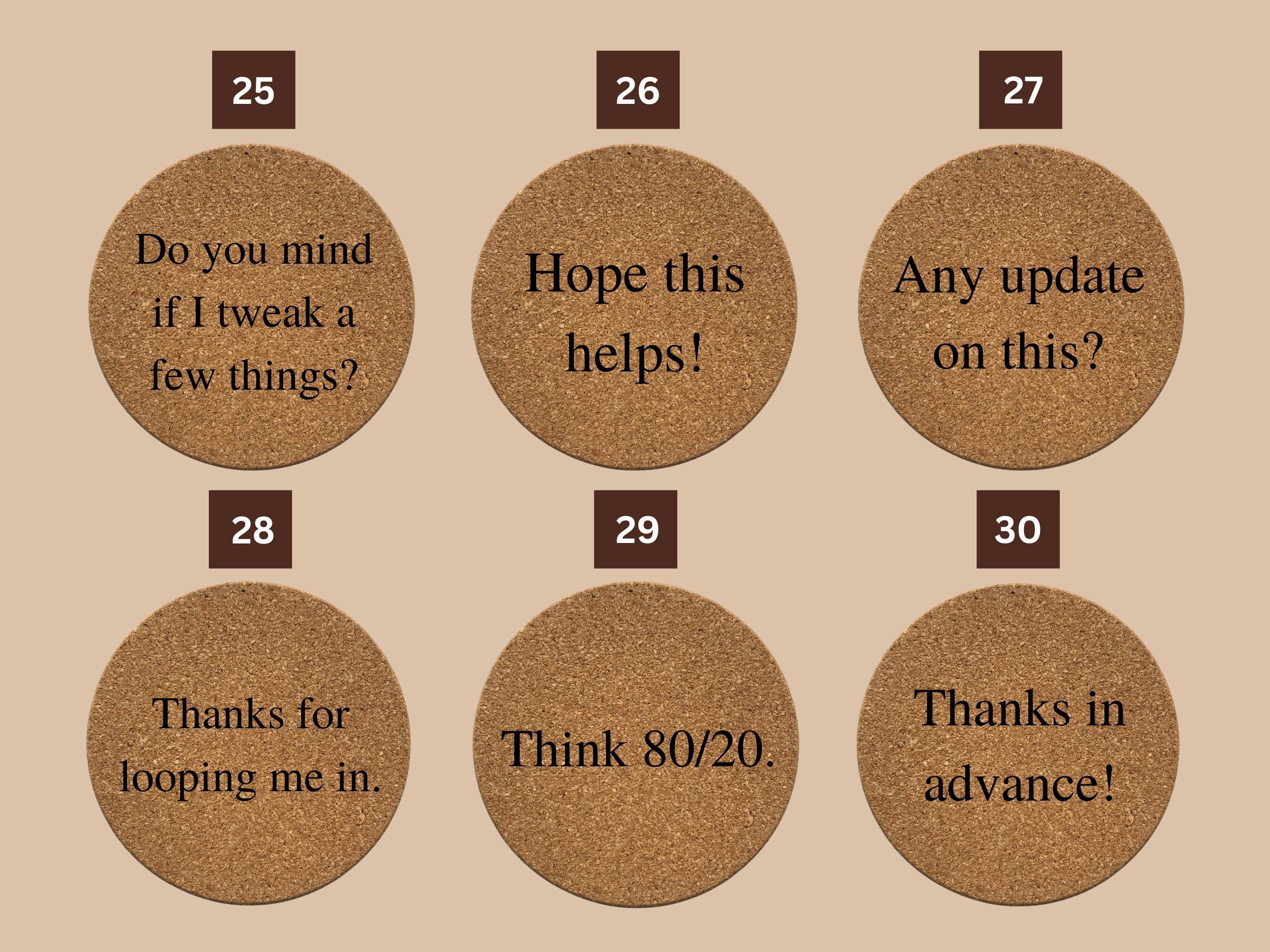 Work Coasters Cork Coasters, Corporate Jargon, Corporate Gift, Work From Home, Funny ...