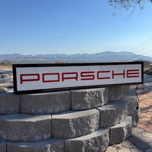 Porsche Dealership Sign