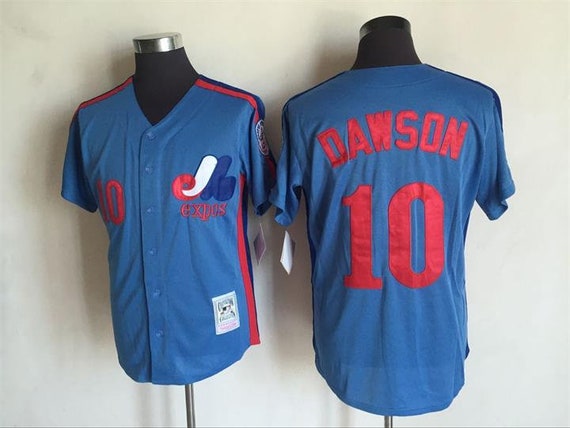 Txxlorg Throwback Montreal Expos Andre Dawson Vintage Baseball Jersey