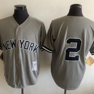 Vintage New York Yankees Derek Jeter Throwback Baseball Jersey 