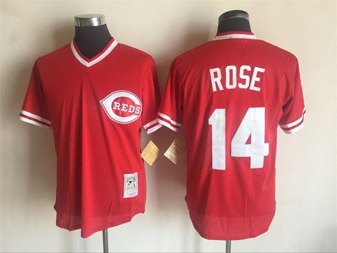Frank Robinson Signed Cincinnati Reds Mitchell & Ness Jersey With