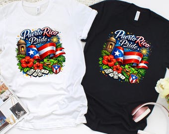 Puerto Rico Pride Shirt, Boricua T Shirt, Puerto Rican Flag Tee, Coqui Frog Shirt, Hispanic Heritage Gift, El Morro Shirt