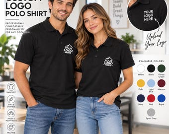 Custom Logo Polo Shirt, Personalized Business Polo, Company Logo Shirt, Work Uniform Polo, School Team Polo, Custom Staff Shirt