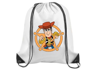 Toy Story Backpack – Woody, Buzz, Jessie, Bo Peep & Bullseye Drawstring Backpack | Disney Travel 2026 | Disney Trip Bag