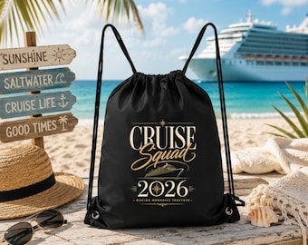 Cruise Drawstring Backpack | Life Is Better On A Cruise Bag | Cruise Vacation Gift | Beach Travel Backpack | Cruise Essentials