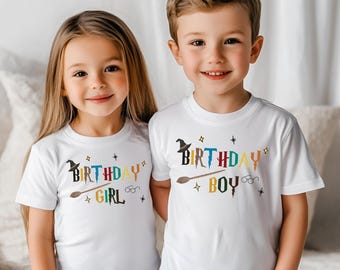 Wizard Birthday Shirts, Magic Birthday Gifts For Her, Wizard Matching Birthday Tee, Birthday Girl Shirt, Birthday Boy Shirt