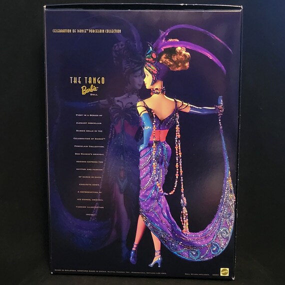 barbie tango dress designer 1998 the Tango Barbie, Bob Mackie Barbie, Celebration of Dance Porcelain  Collection