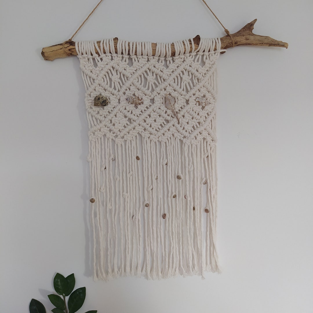 Macrame Vaiana With Shells / Macrame Wall Hanging / Macrame Boho Decor ...