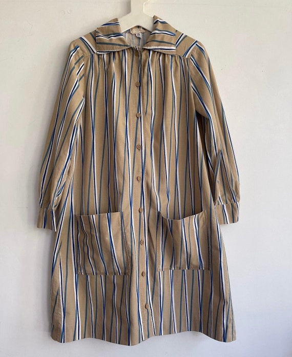 vintage marimekko long shirt\u0026tie 70s